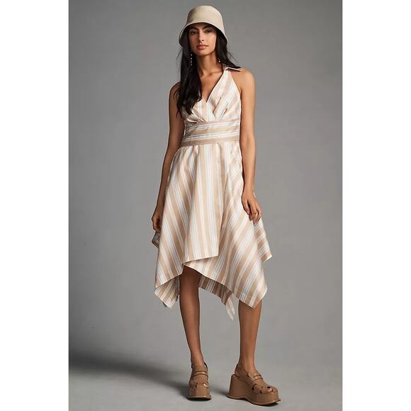 Anthropologie Dresses & Skirts - NEW Anthropologie Maeve Asymmetrical Wrap Shirt Dress 4